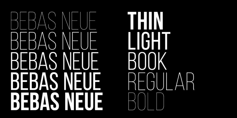 Tipografia Bebas Neue | Creativos2go